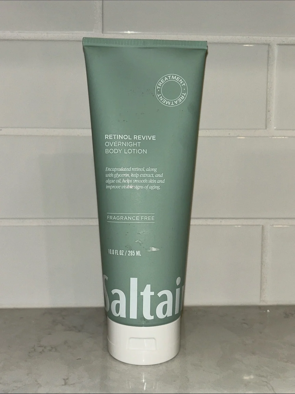 Saltair Retinol Revive Overnight Body Lotion 10 oz. fragrance free NEW